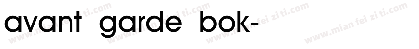 avant garde bok字体转换